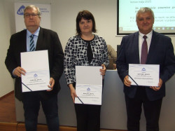 Zástupcovia troch najúspešnejších členských spoločností ZSVTS za rok 2024